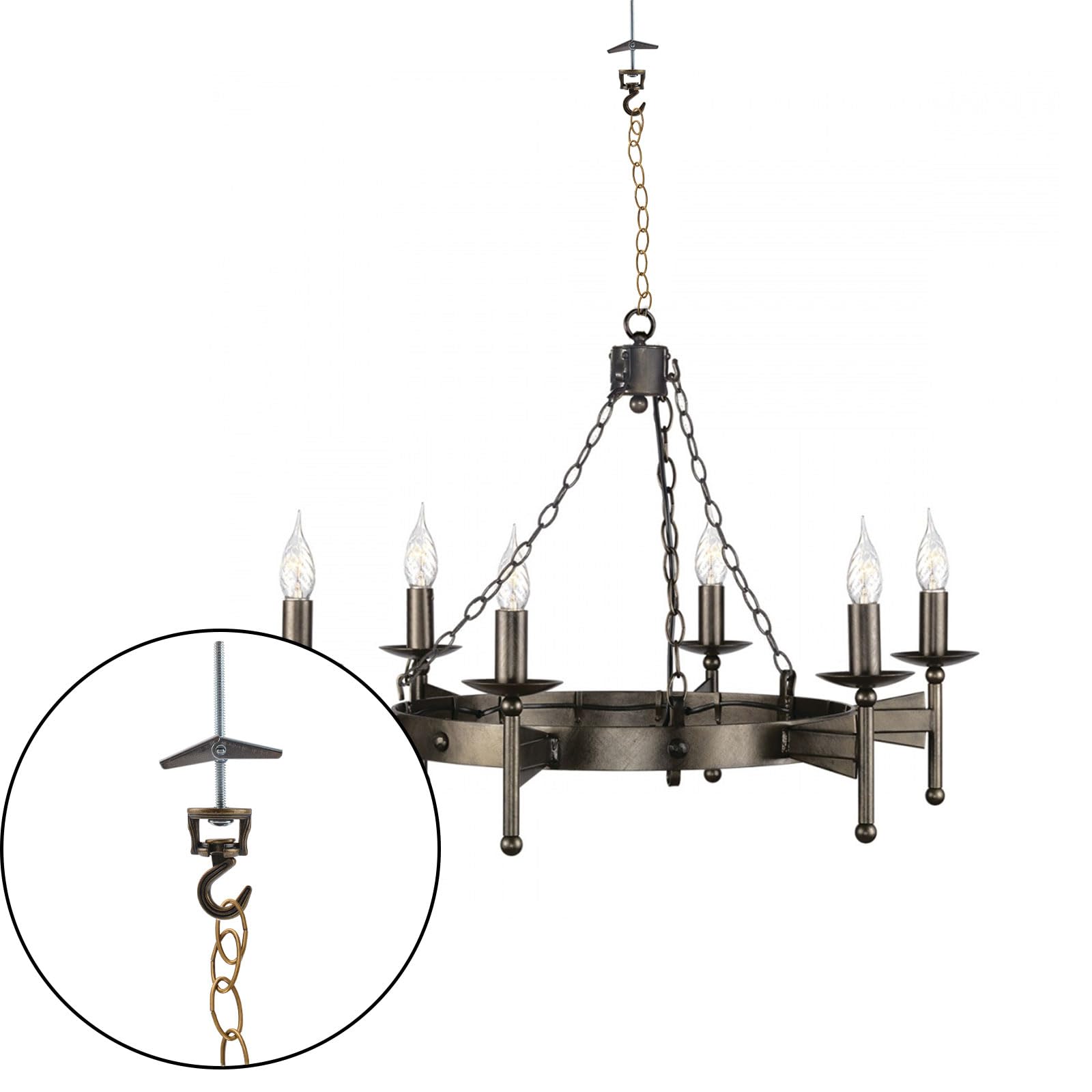 Fuxxer 20 Mini Ganci In Ferro Bronzo - Per Foto, Decorazioni E Cucina - Con Viti Incluse - Foto 5