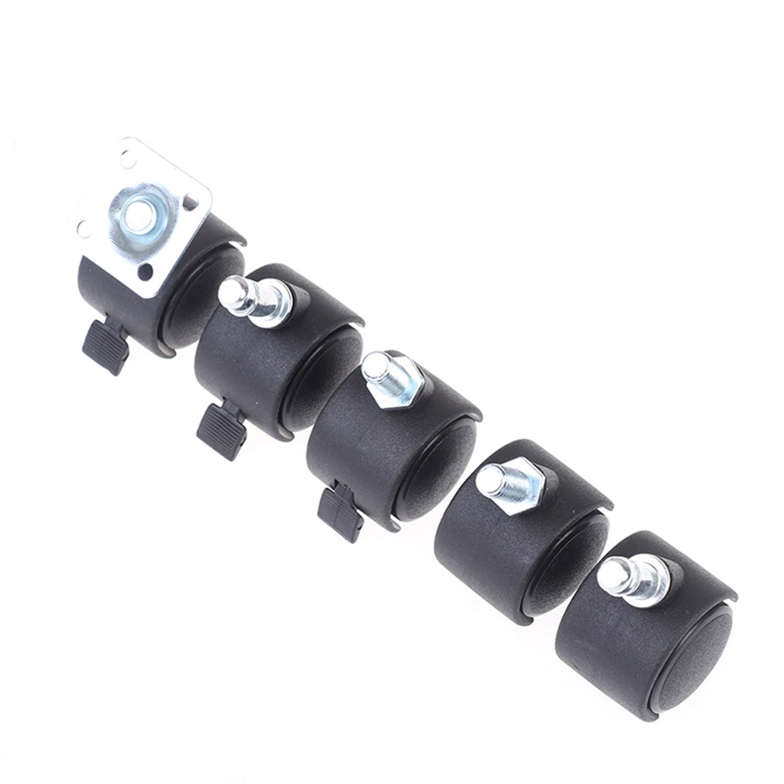 Lot de 4 roulettes pivotantes de rechange universelles de 30 mm pour chaise de bureau (A2)