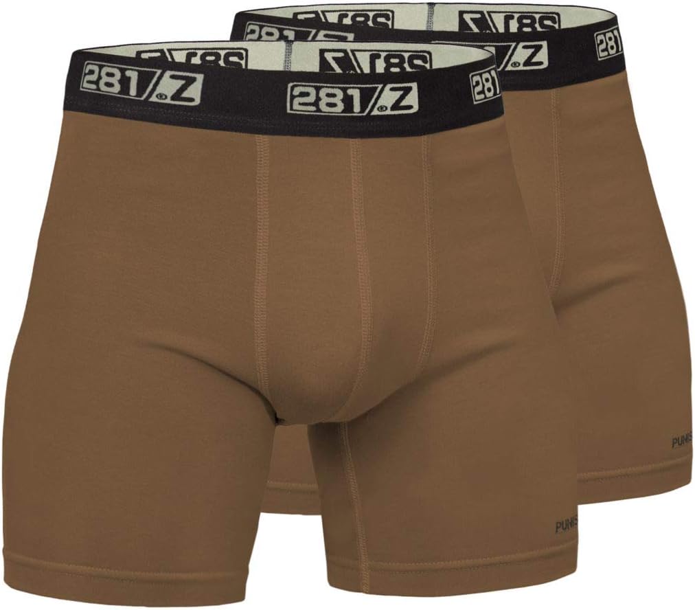 Military Underwear Cotton 6-Inch Boxer Briefs - Tactical Hiking Outdoor - Punisher Combat Line