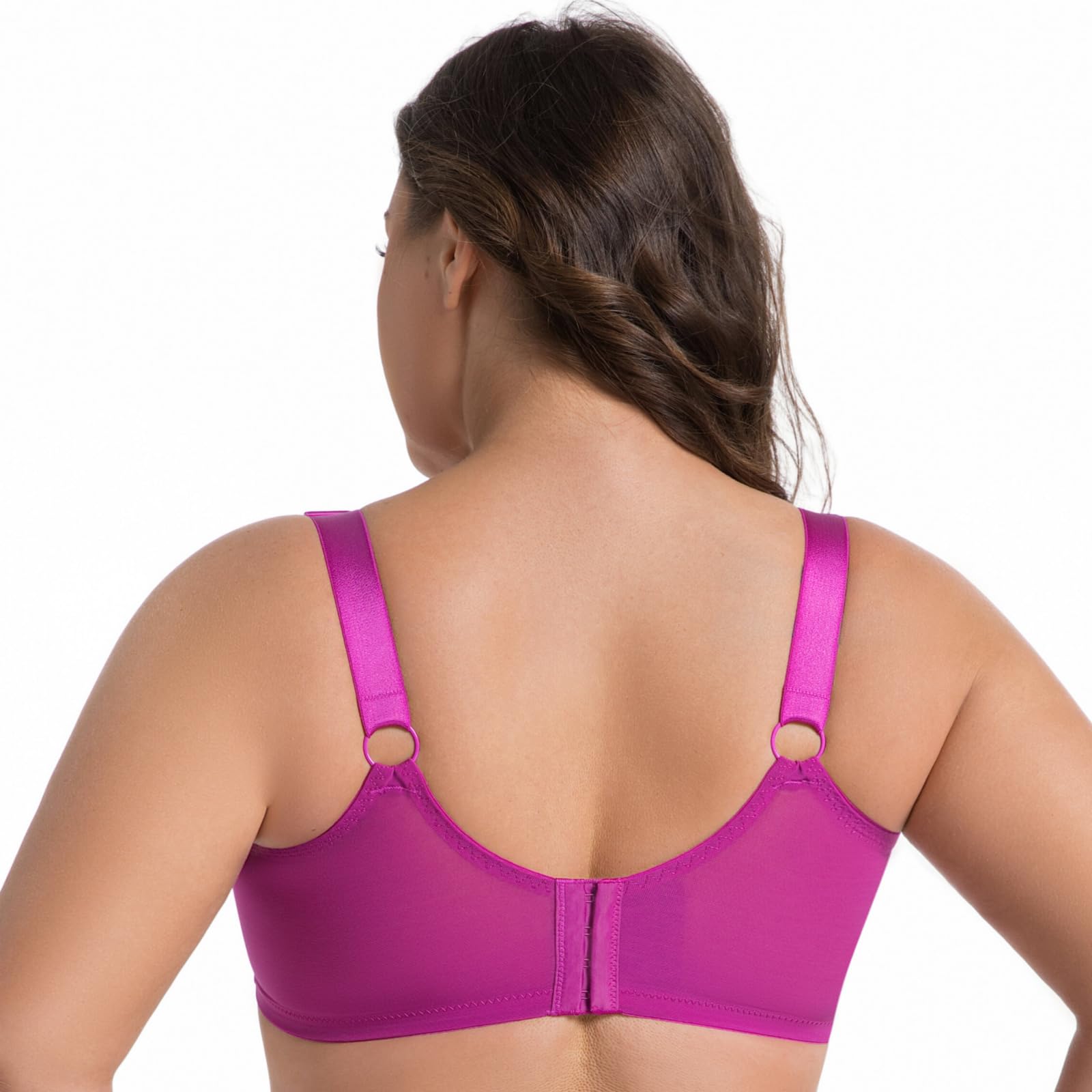 Gorge minimiseurs pour Femmes Grandes Tailles Broderie Push-up Armatures