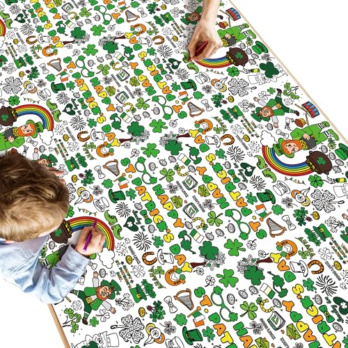 OHOME St Patricks Day Coloring Tablecloth - St Patricks Day