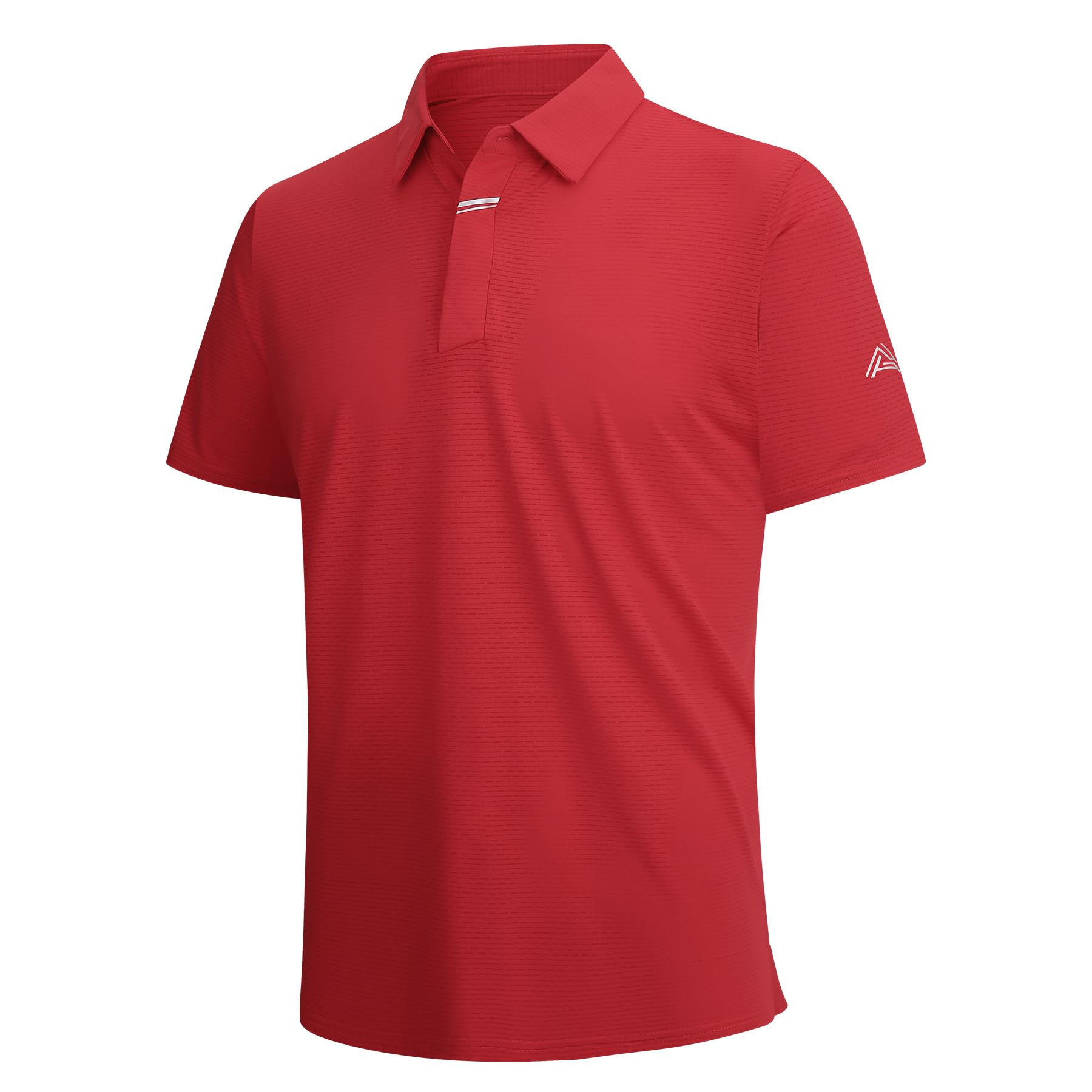 SAMERM Golf Shirts for Men Super Stretch Jacquard Dry Fit Golf Polo Moisture Wicking Short Sleeve Polo Shirts for Men