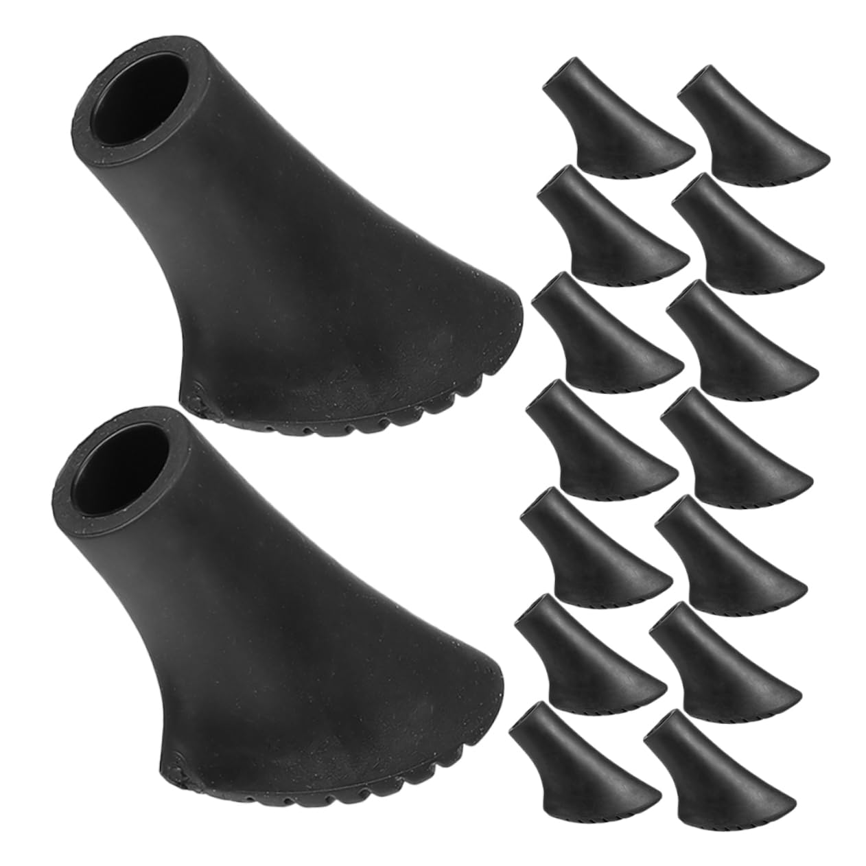 Kisangel 30piezas Funda Del Bastón De Trekking Repuestos Antideslizantes De Plástico Para Senderismo