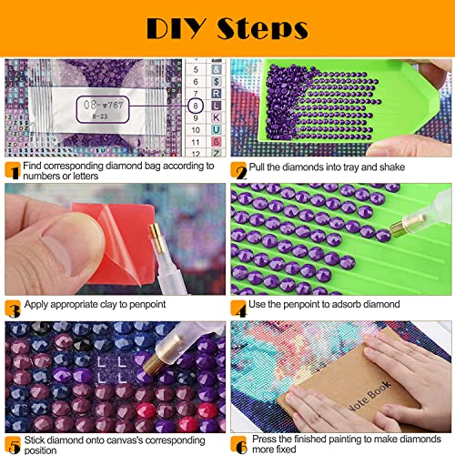 Image of Youtheart Painting with Diamonds Cars Diamond Art Kits, 5D Full Drill Cross Stitch Embroidery Kit