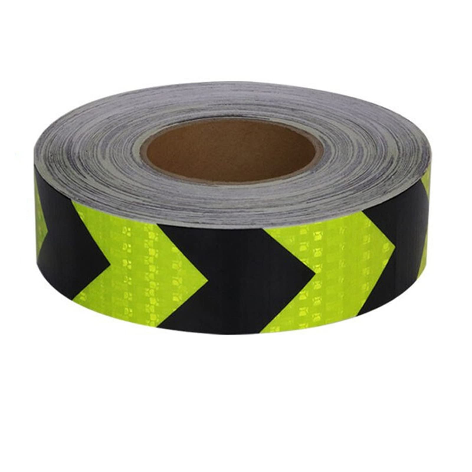 Reflektierendes Klebeband, Absperrband, Bodenmarkierungsband, 2 Zoll x 164 Fuß, wasserdichtes Pfeil-Hochsichtbarkeitsband for den Außenbereich, robustes Reflektorband for Treppen, Gefahrenhinweise, Pa