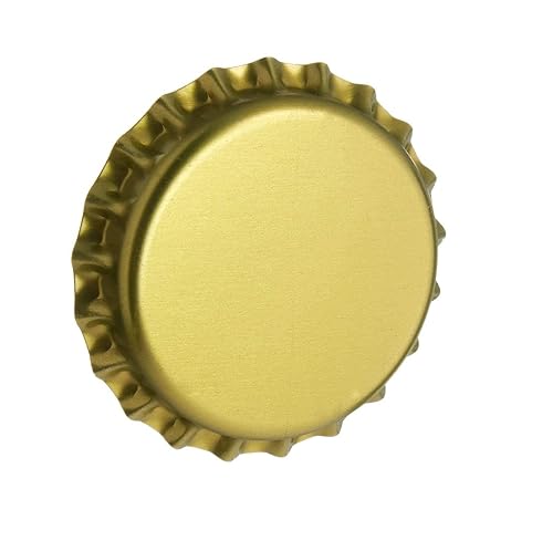 North Mountain Supply Tapas de corona para botellas de cerveza, doradas, barrera de oxígeno, 10,000 unidades