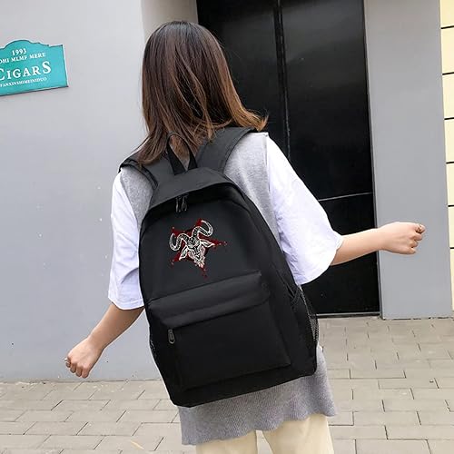 Miniatura 7 de Mochila de lona clásica unisex para senderismo, mochila de viaje duradera, bolsa de libros para laptop, Negro3, talla única , Clásico