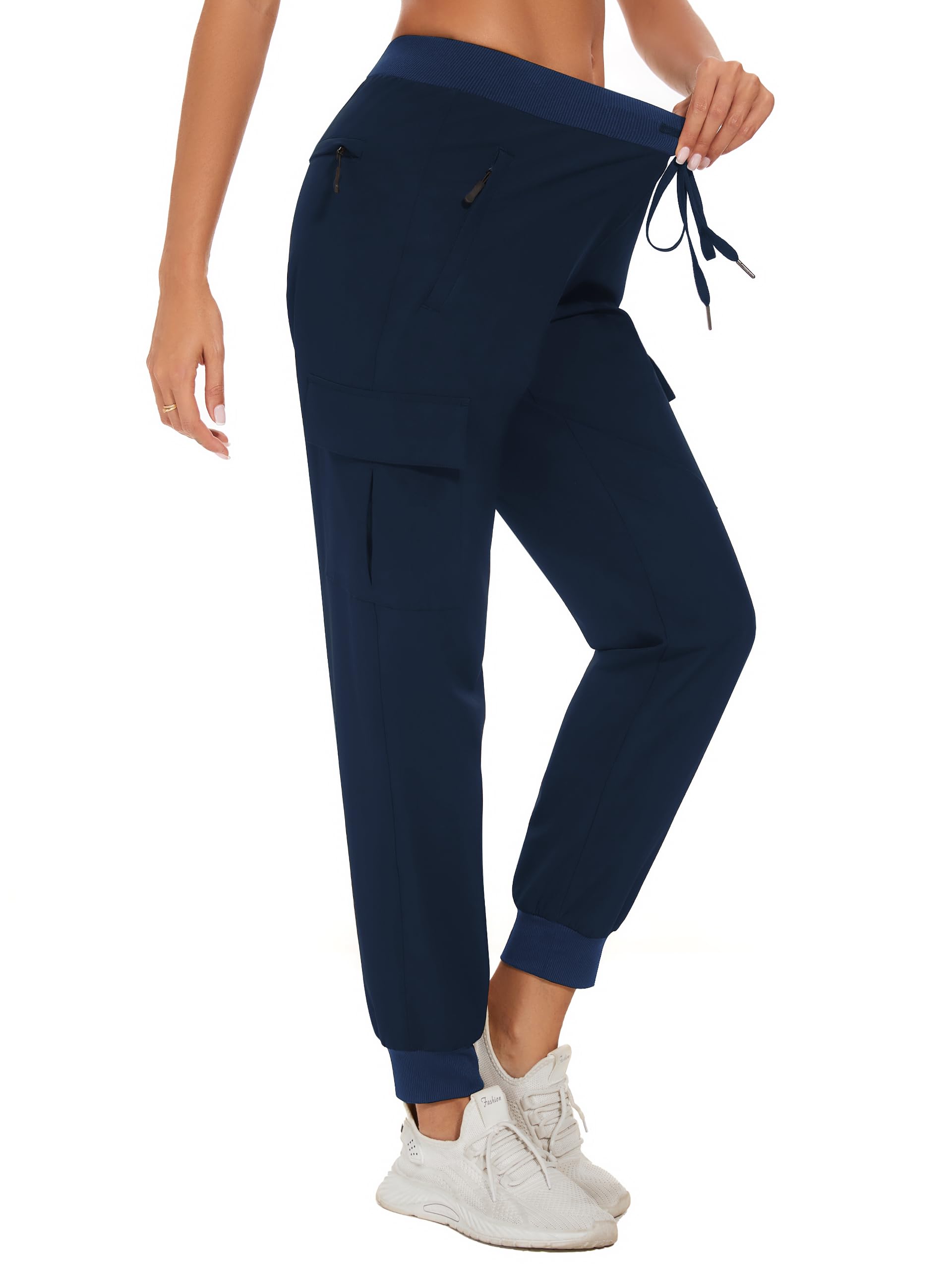 Tallemon Women's 30"/32"/34"/36" Tall Inseam Cargo Joggers Lightweight Hiking Pants Quick Dry Athletic Workout Outdoor