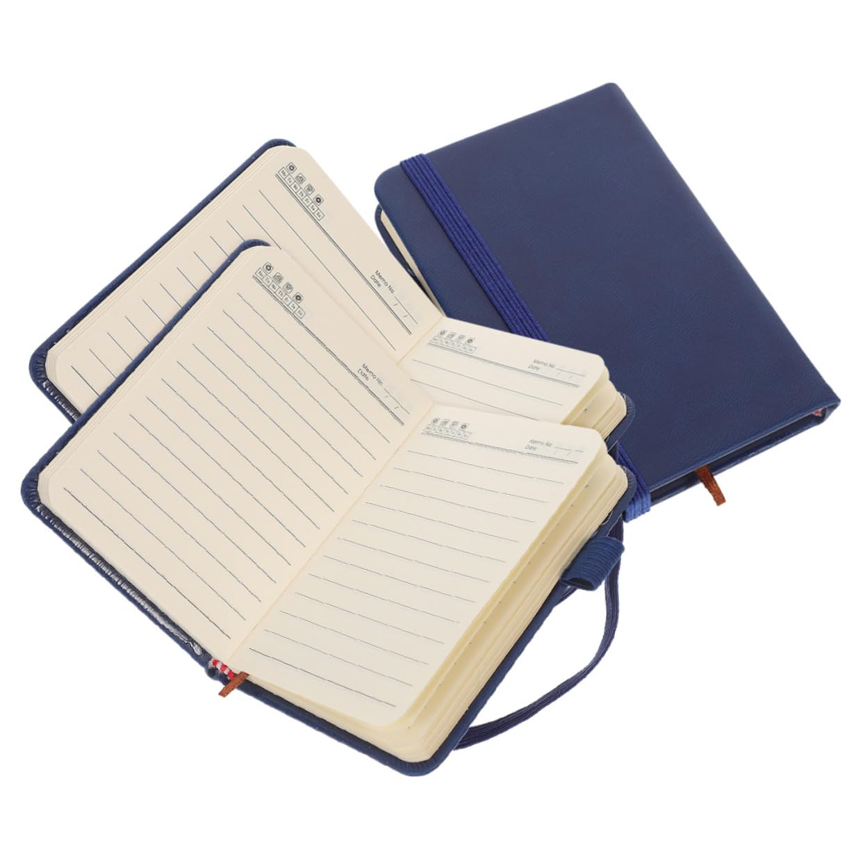 Uonlytech 5 Ensembles Bloc-notes Portable Bloc-notes De Poche Taille Petit Doublé Mini Carnet De Notes Travail Journal Format De Poche Pour Ordinateur Portable Papier 3 Pièces * 5