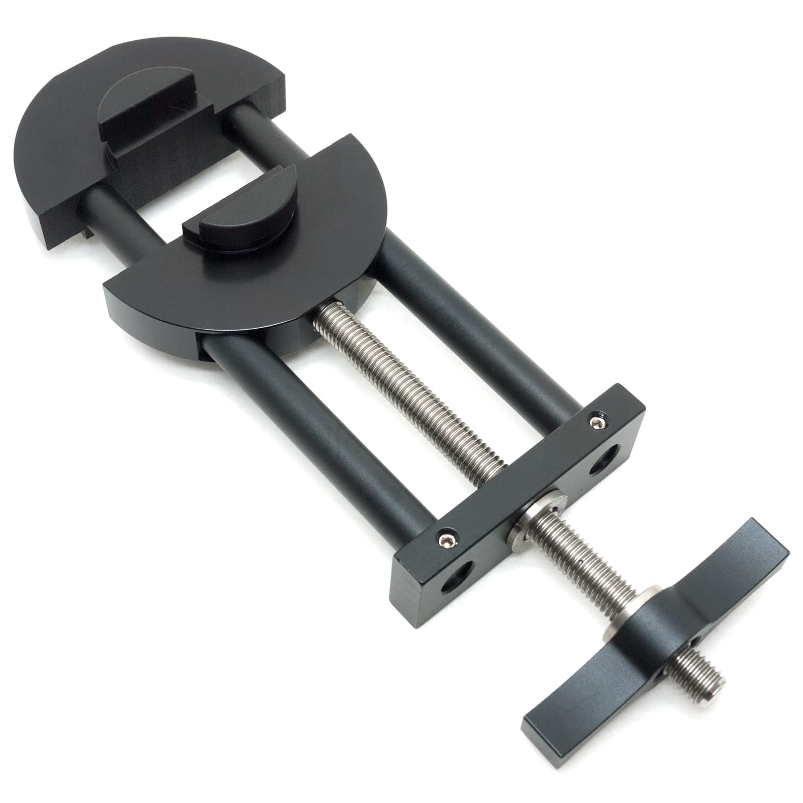 attrezzo con morsa in acciaio per la riparazione di obiettivi e anelli di raccordo da 27 mm a 130 mm