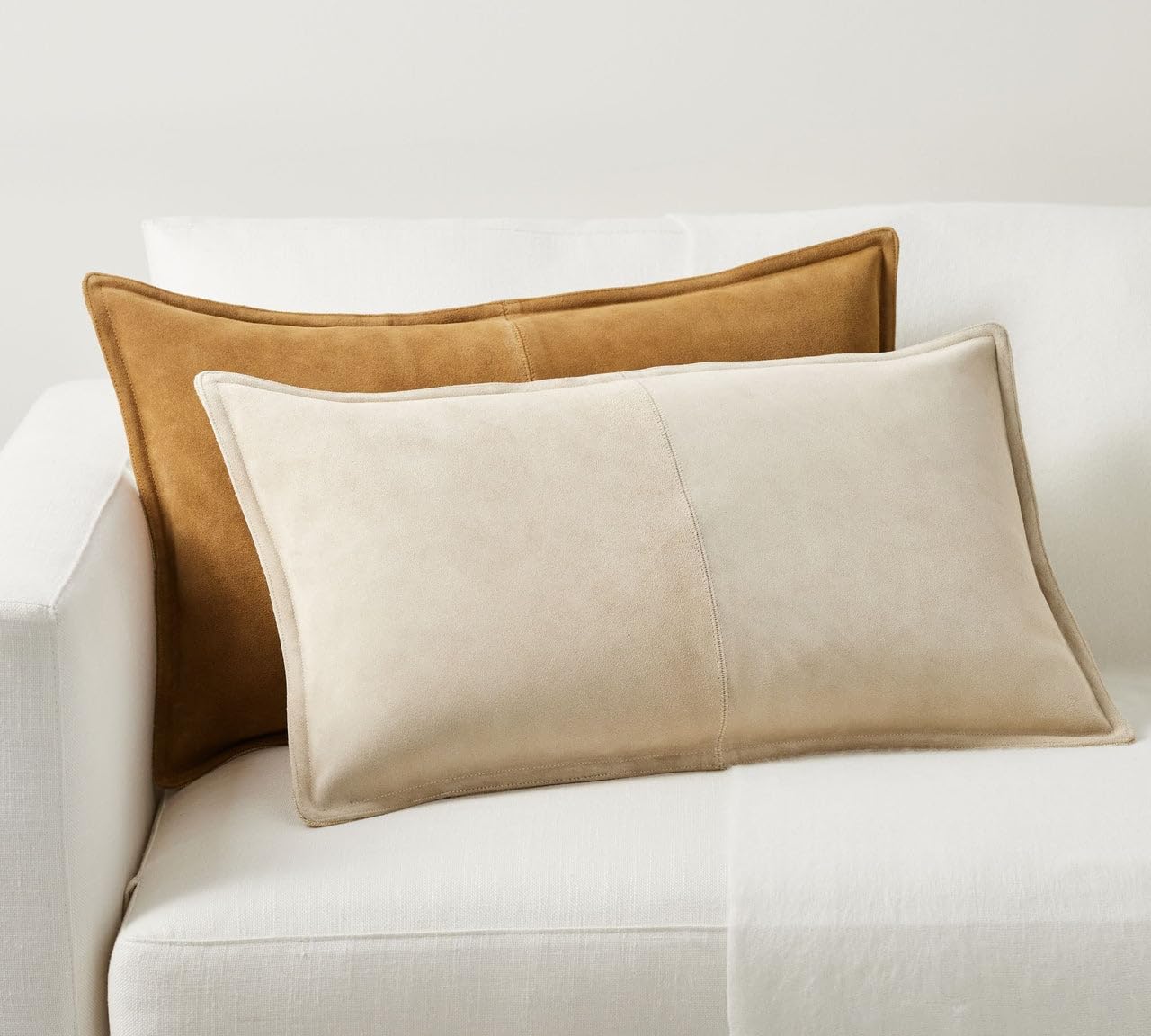 Amazon.com: Genuine Leather Pillow Cover Case for Lumbar Throw