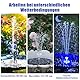 AISITIN 3W LED Solar Springbrunnen für Außen mit Akku,Solar Schwimmender Fontäne Pumpe mit Verschiedene Sprüh Effekten,mit Kristallkugel,Solarbrunnen für Draussen für Garten,Teich