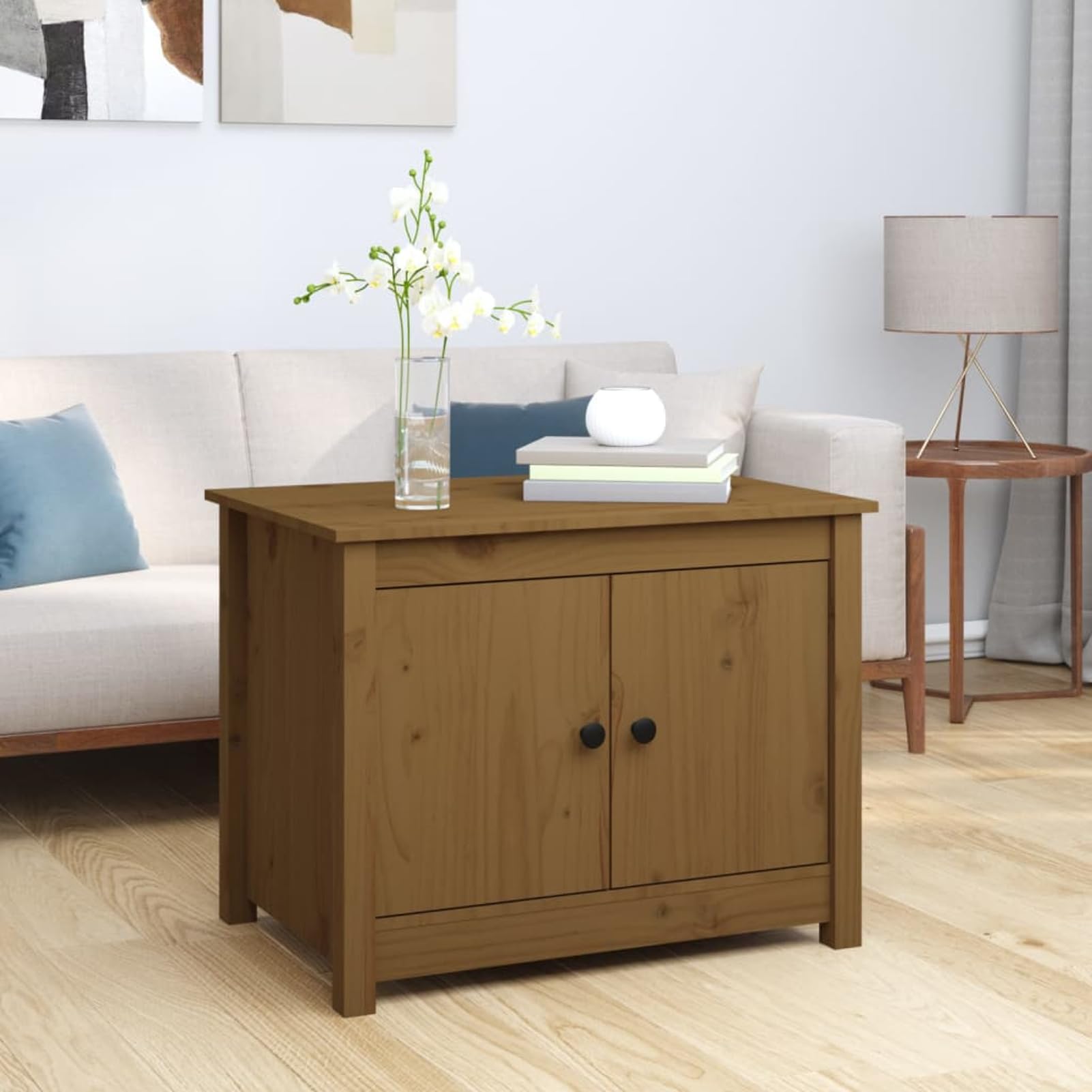 Table de salon Miele en bois massif pour vos moments de détente sur la terrasse