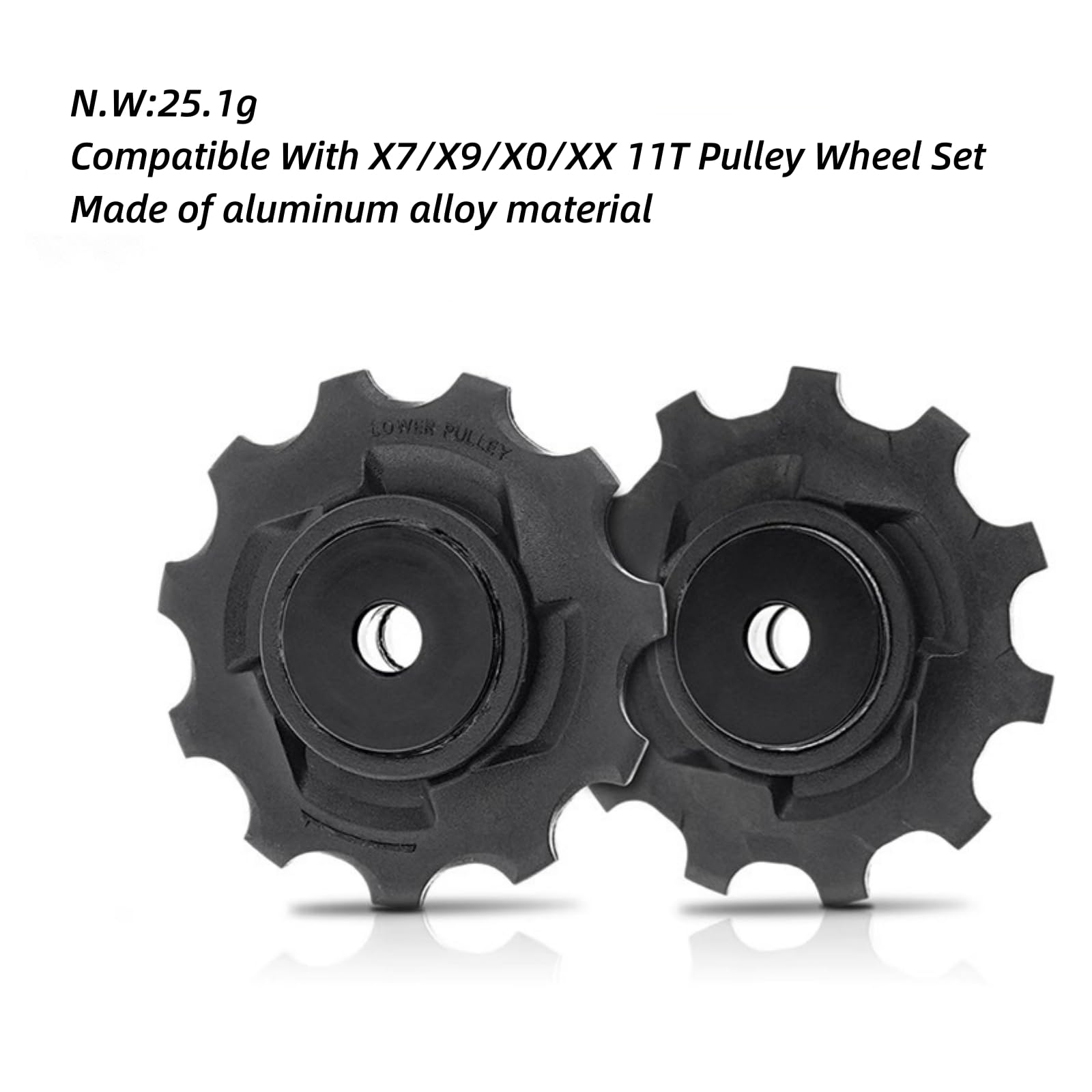 Polea de desviador trasero para bicicleta compatible con S RAM X7/X9/X0/XX 9/10 Speed Series MTB Polea de 11 dientes