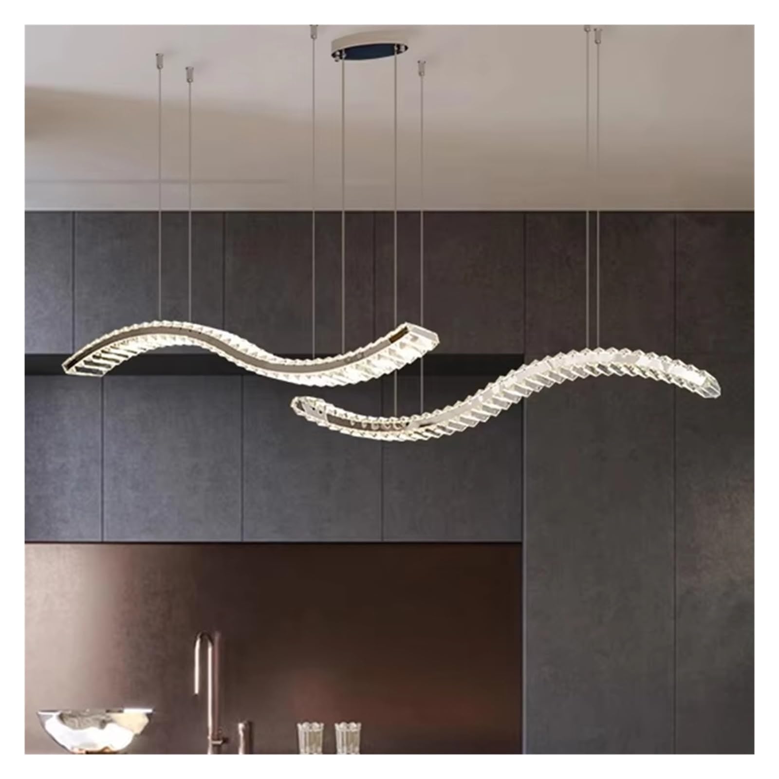 ASerZenith Dine Dining Room Pendant Lights Indoor Lighting Ceiling Lamp Hanging Light Led Chandeliers For Living Room Indoor Lightin,Rc Remote Dimming-100Cm
