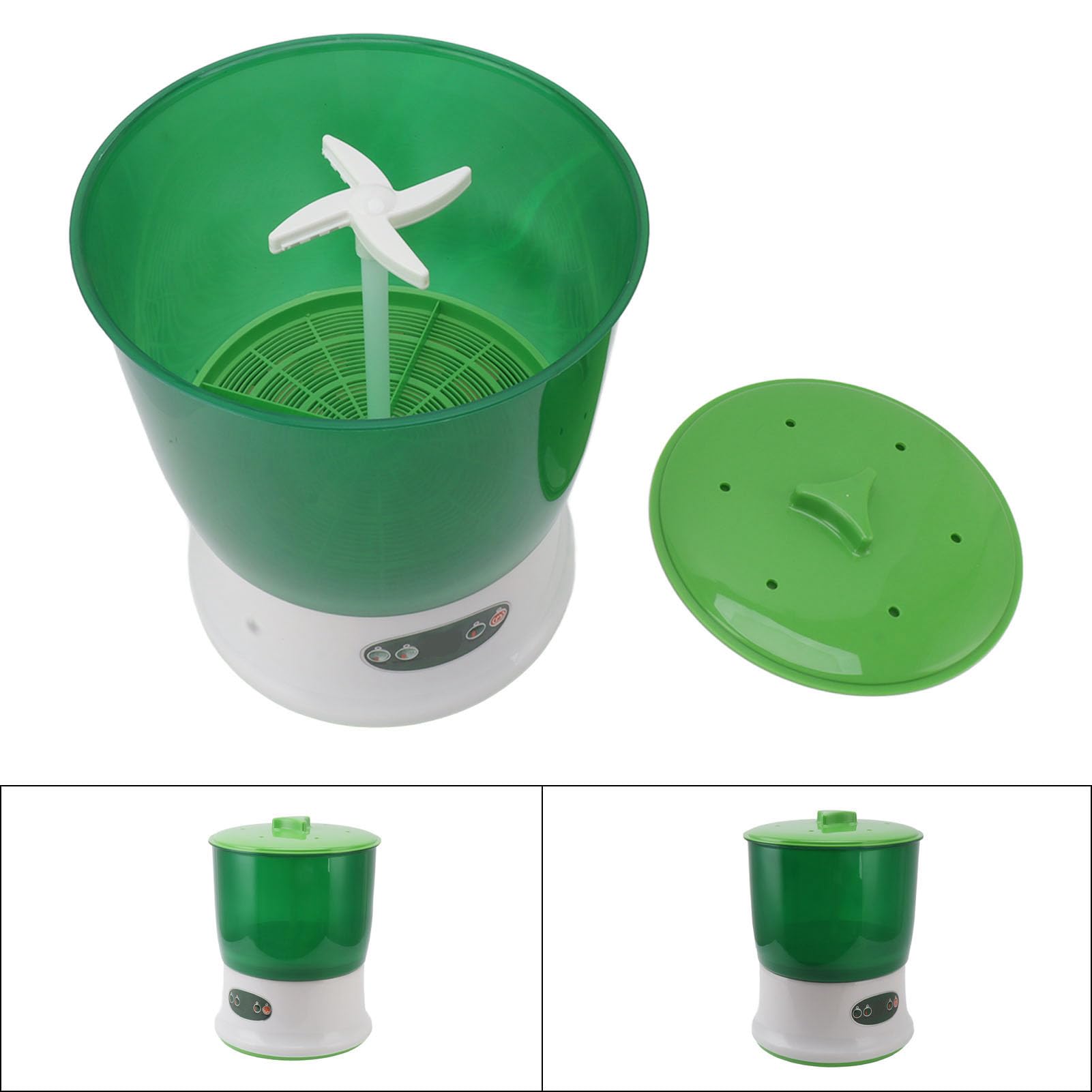 CHICIRIS Kit de Germination de Graines de Germe de Croutes de Haricot Grande capacité 8W de Large Gamme d'utilisations (Plug UE 220V)