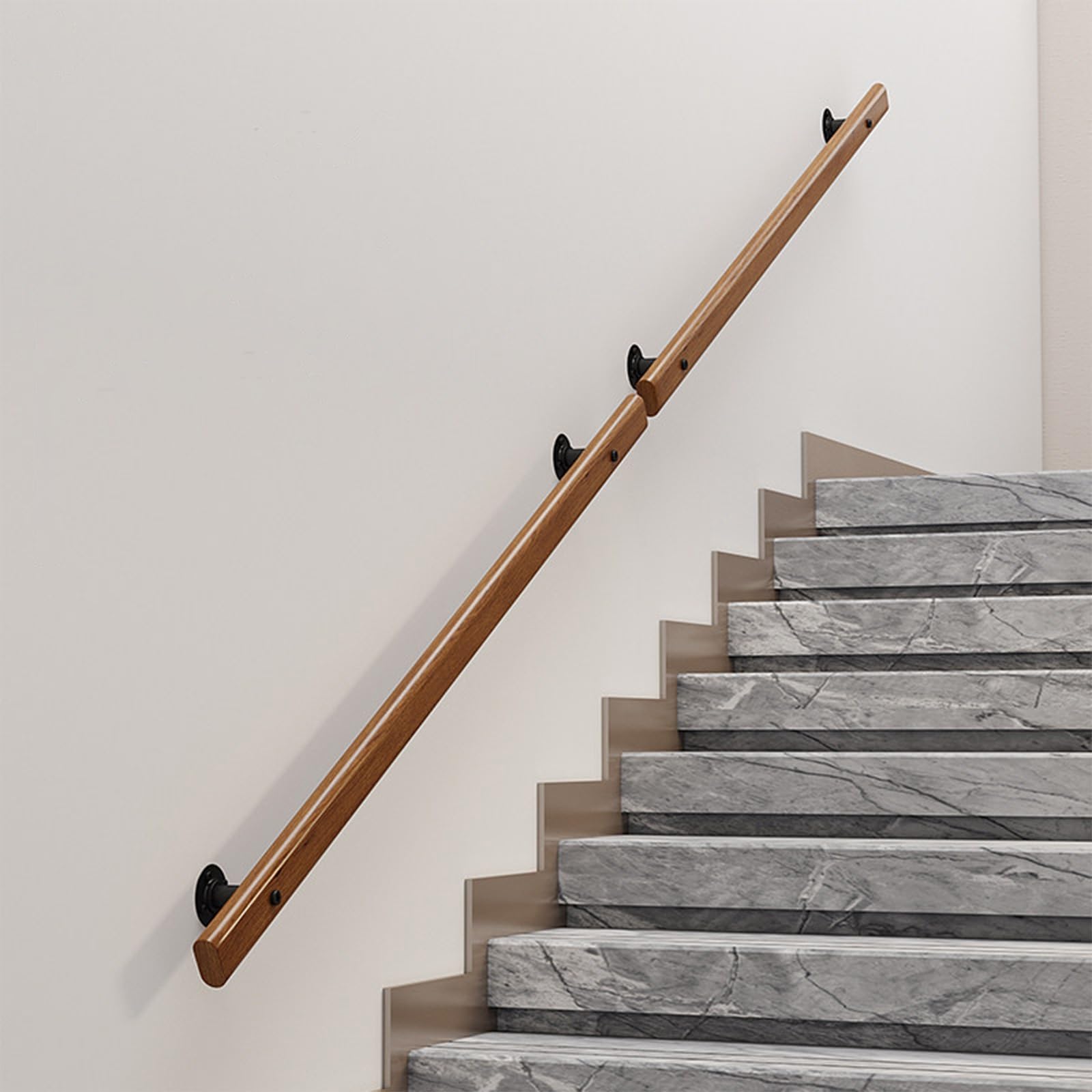 Rampe d'escalier en bois antidérapante de 150cm pour maternelle