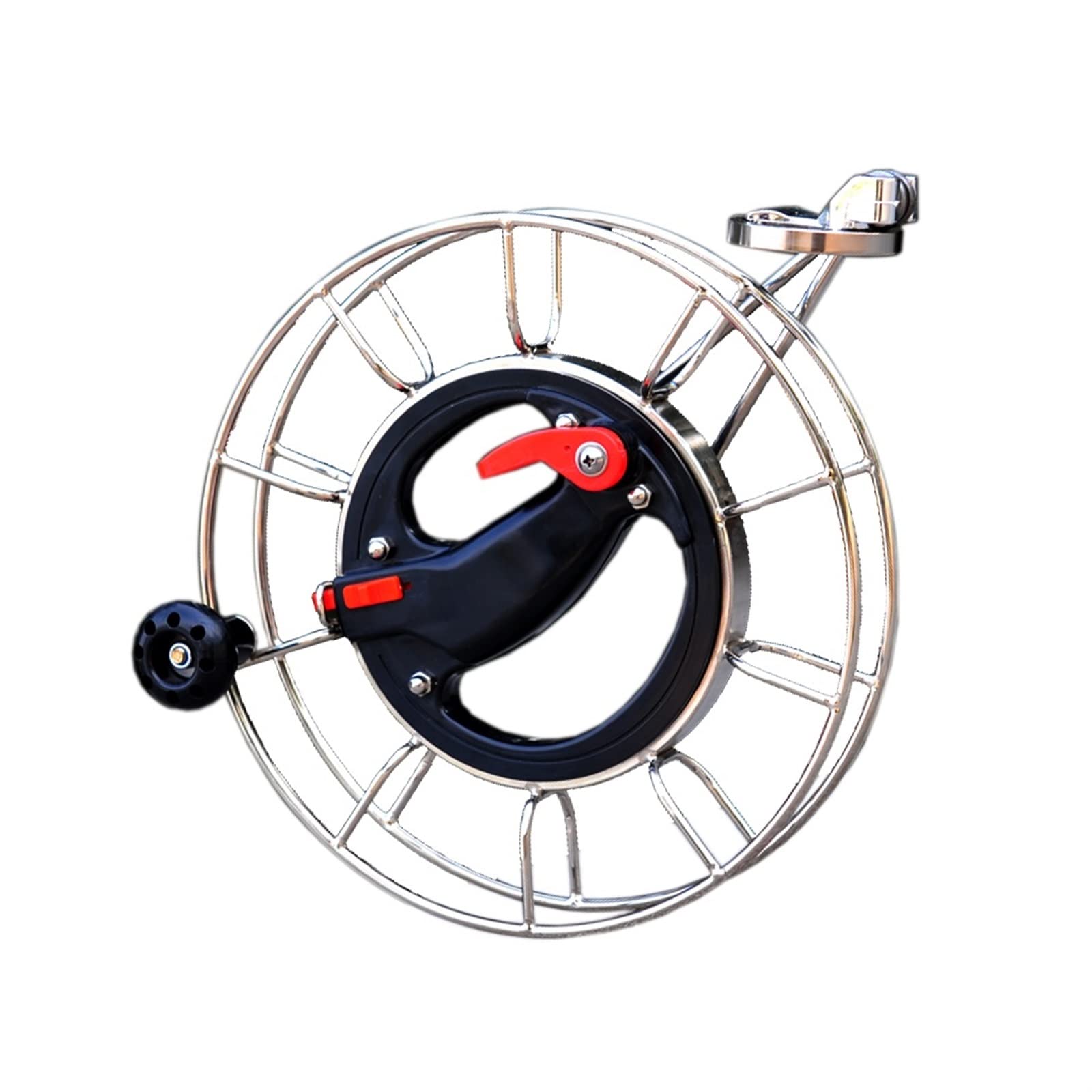 Carrete de cometa y bobinador de línea, agarre de aleación de aluminio duradero, accesorios profesionales de cometa para un bobinado suave, adecuado para niños y adultos