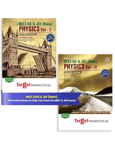 NEET UG &amp; JEE Mains Physics Reference Books for Medical &amp; Engineering Entrance Exam Preparation | NTA NEET UG / JEE Mains Absolute Books Vol 1 &amp; 2 Chapterwise Notes, MCQs, Practice Topic Tests