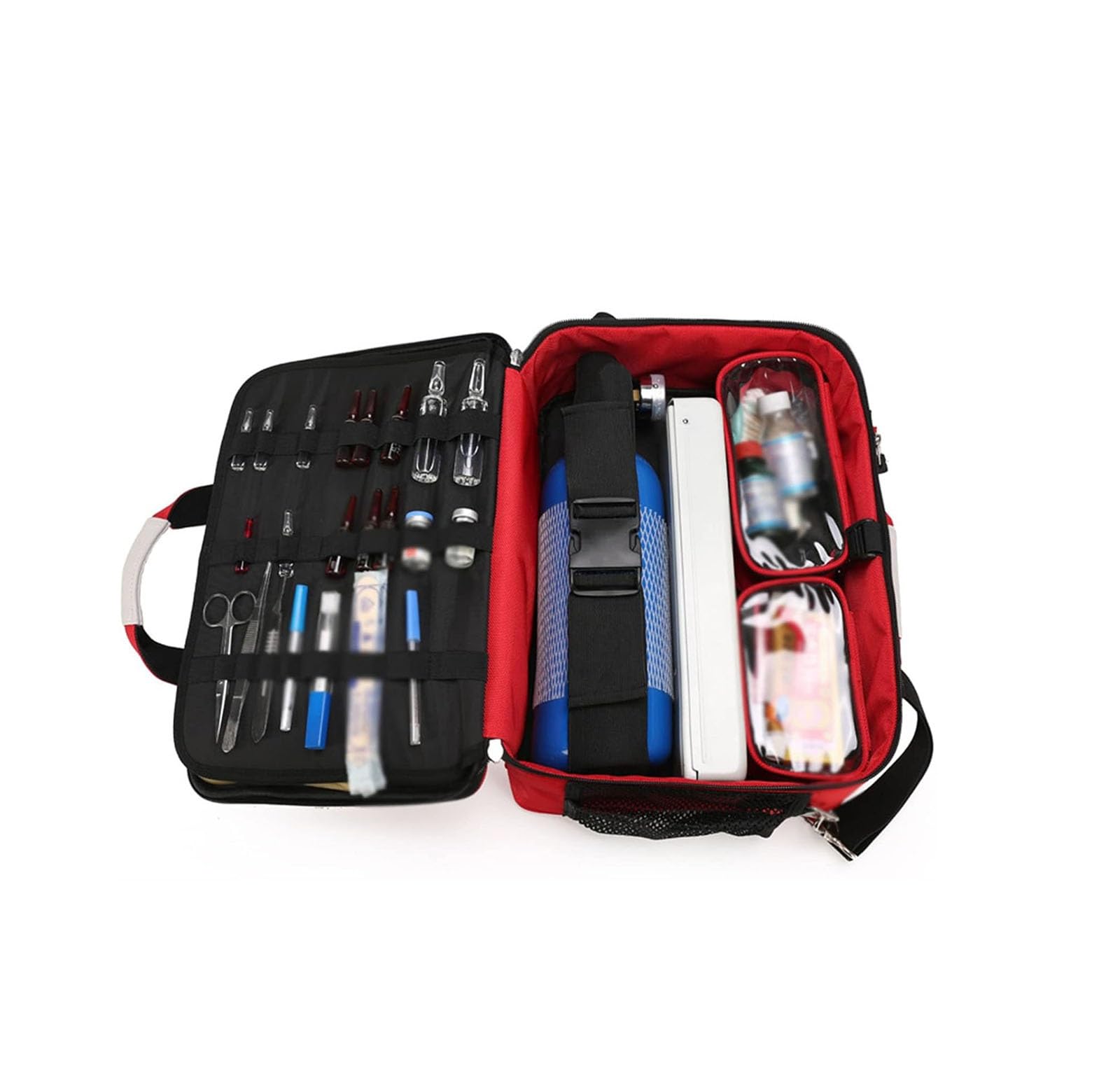 Kit di pronto soccorso portatile, borsa medica di pronto soccorso grande borsa medica di emergenza multitasche, per barca, auto, campeggio, viaggi e zaino in spalla(Blue)