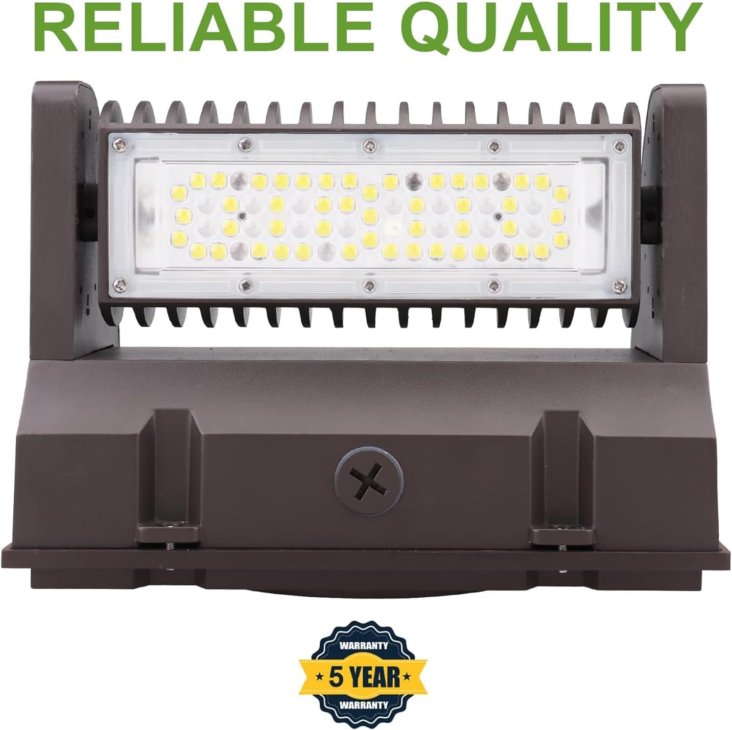 40W LED Full Cutoff Wall Pack Light, Adjustable Wall Pack with Rotatable Head, 5400LM 5000K IP65 Commercial Outdoor Security Light for Warehouse, Building, Hotel