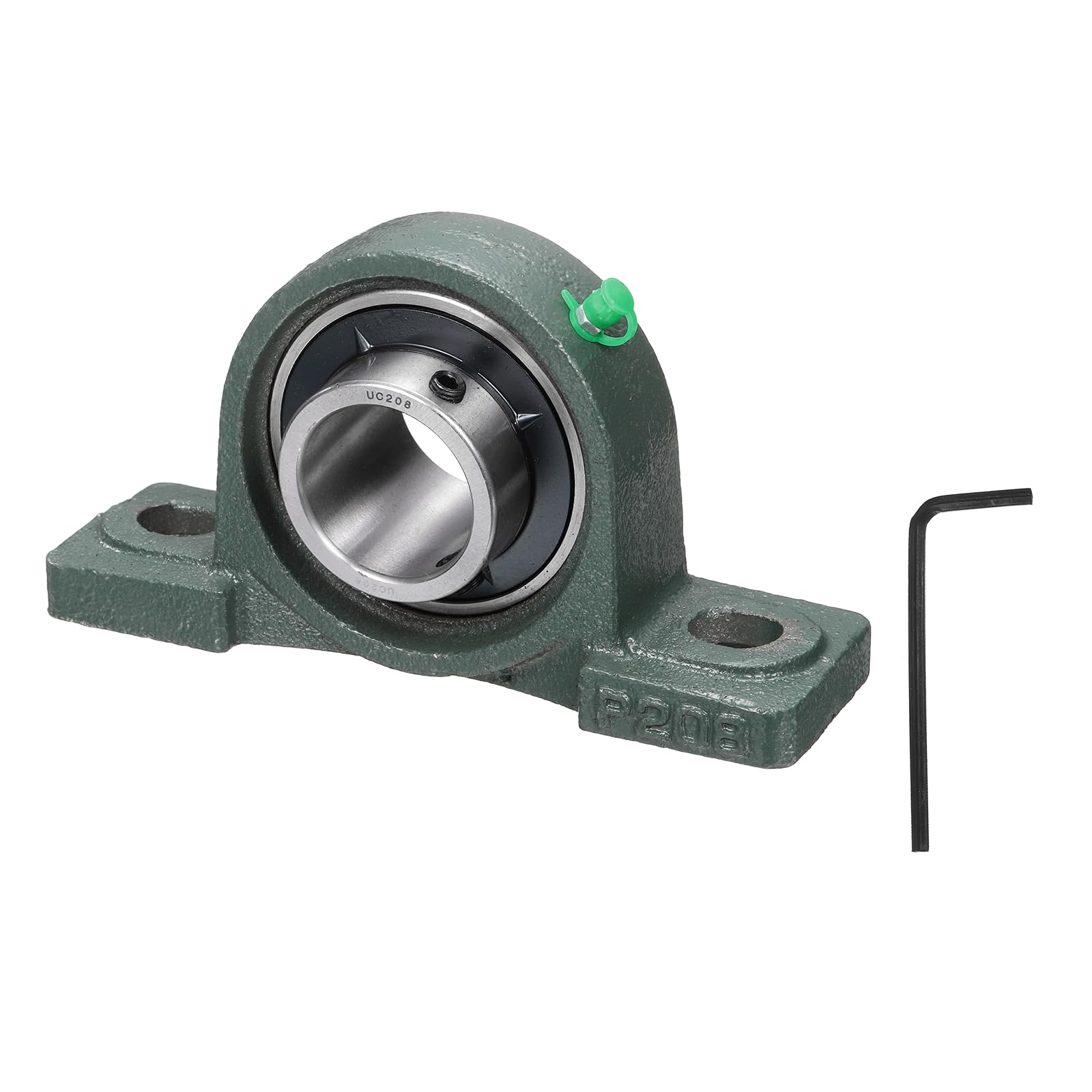 QUARKZMAN Rodamientos De Soporte UCP208 Diámetro Interior De 40 Mm Con Alineación Automática Base De Acero Fundido Sólido Rodamiento De Bolas Con Brida Montada En Soporte De Acero (ABEC3)