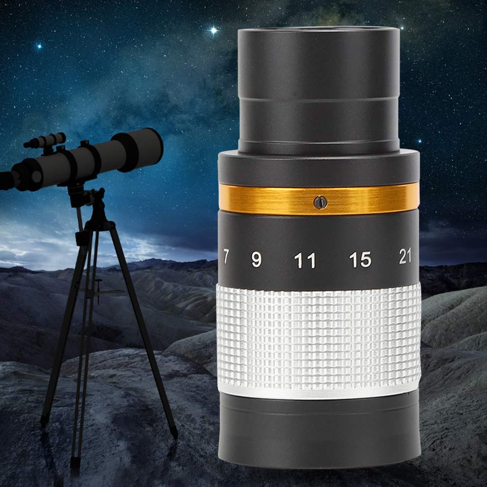 Oculare zoom per telescopio, oculare telescopio zoom da 7 a 21 mm da 1,25 pollici, accessori telescopi per telescopi astronomici visivi