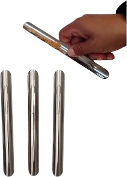 Stratus Stainless Steel Table Crumbers for Servers 3 Crumbers. Fine Dining Table Crumb Sweeper for Restaurant Tablecloths & Table Linen. Size - 6" Color - Silver