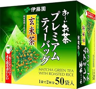 Itoen Genmaicha (Brown Rice Tea) Matcha Blend Premium Bag 2.3g Pack of 50