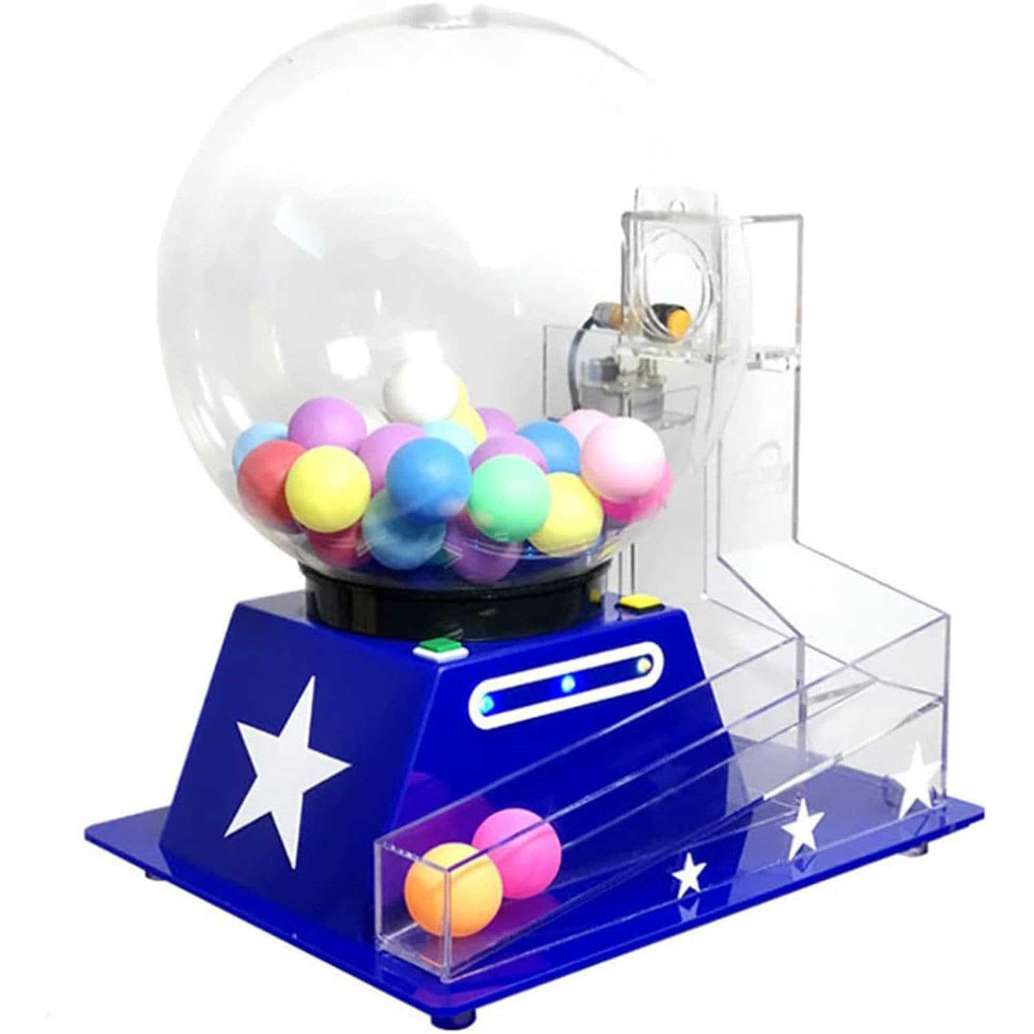 Machine de loterie électrique de luxe avec cage de bingo, balles d'appel et jetons colorés – Parfait pour les grands groupes et les fêtes