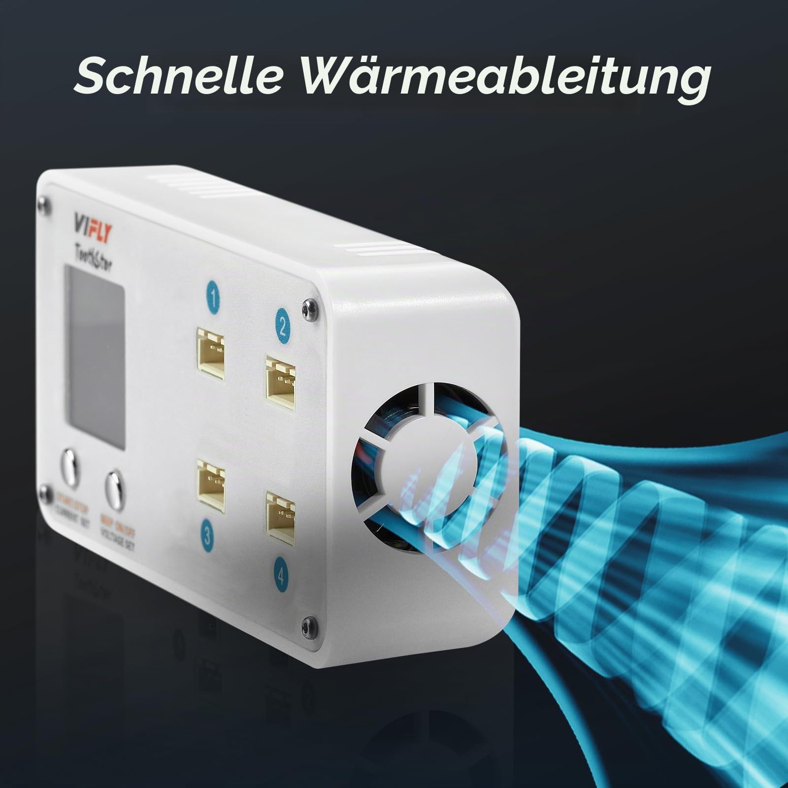 SoloGood VIFLY ToothStor 4 Port 2S Balance Ladegerät mit Speichermodus für RC FPV Freestyle Cinewhoop Drohne DIY Teile