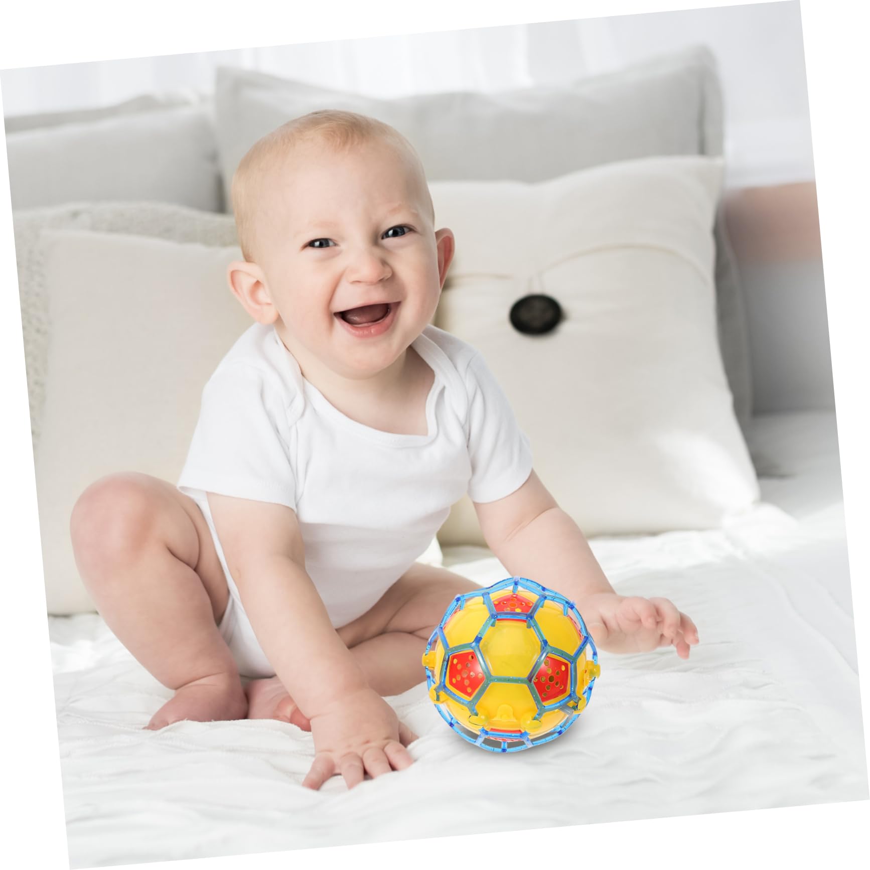 CORHAD Electric Jumping Ball Luminous Football Toy Kids Ball Toy for Kids Random Color