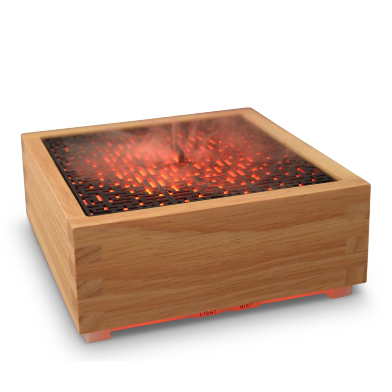 Zen'Arôme - Diffuseur Ultrasonique Style Japonais – Kaori –Diffuseur Senteurs et Huiles Essentielles – Base en Bois Véritable – Assainit l'Air – Idée Cadeau