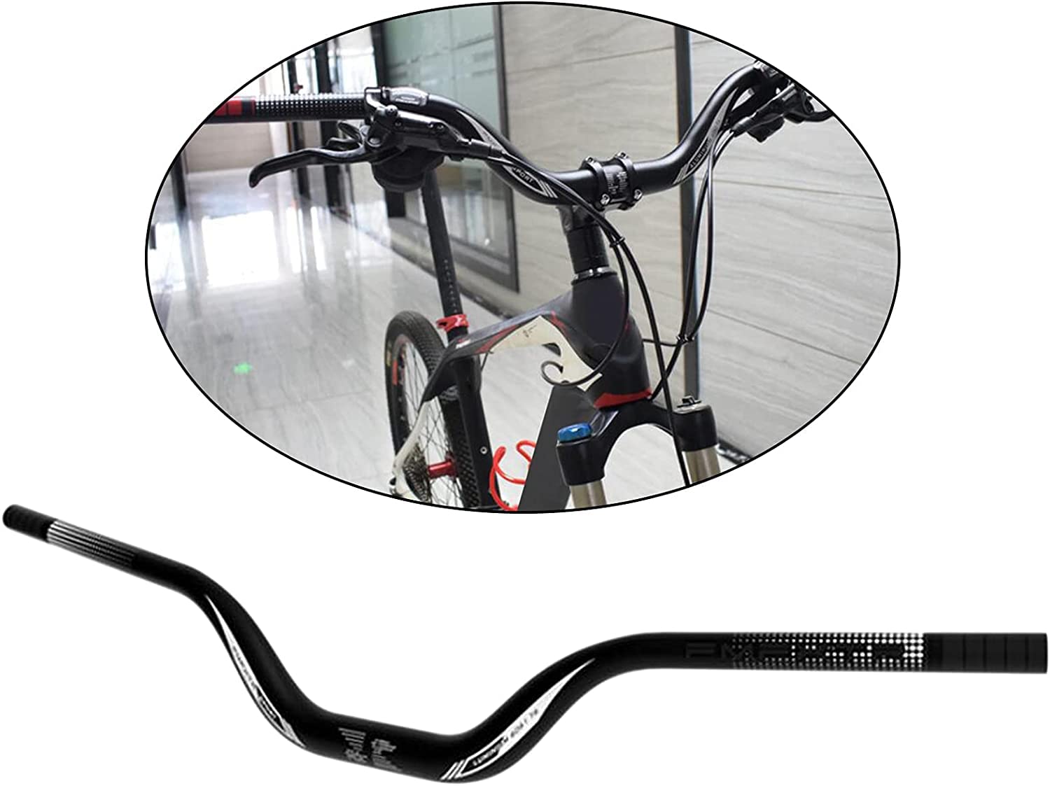 Amazon.co.jp: 自転車ライザーバー 31.8mm アルミ合金 MTB