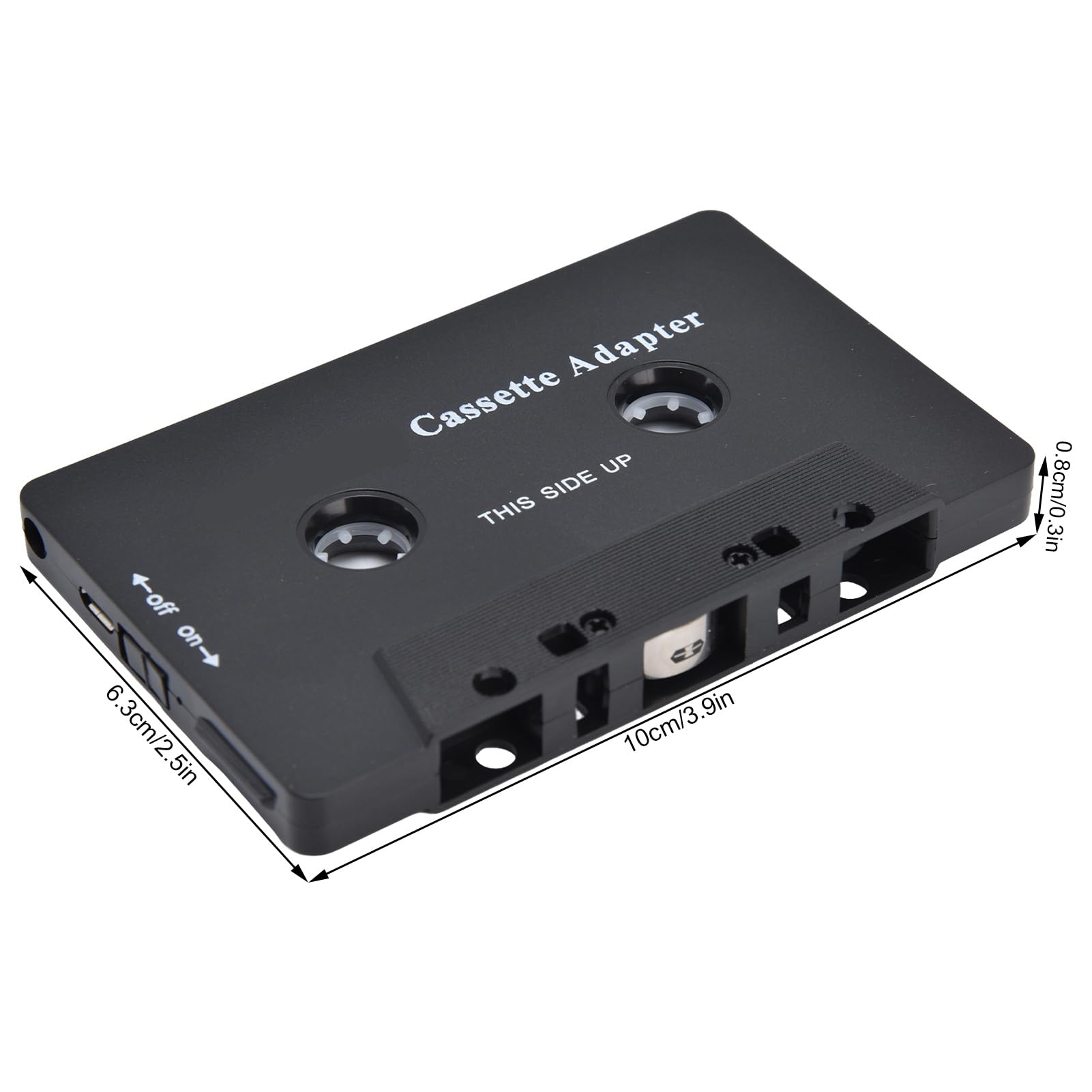 Cassette Bluetooth Adaptador Cassette Bluetooth Coche Inalámbrico Convertidor de Receptor de Casete con Cable USB para DVD Radio