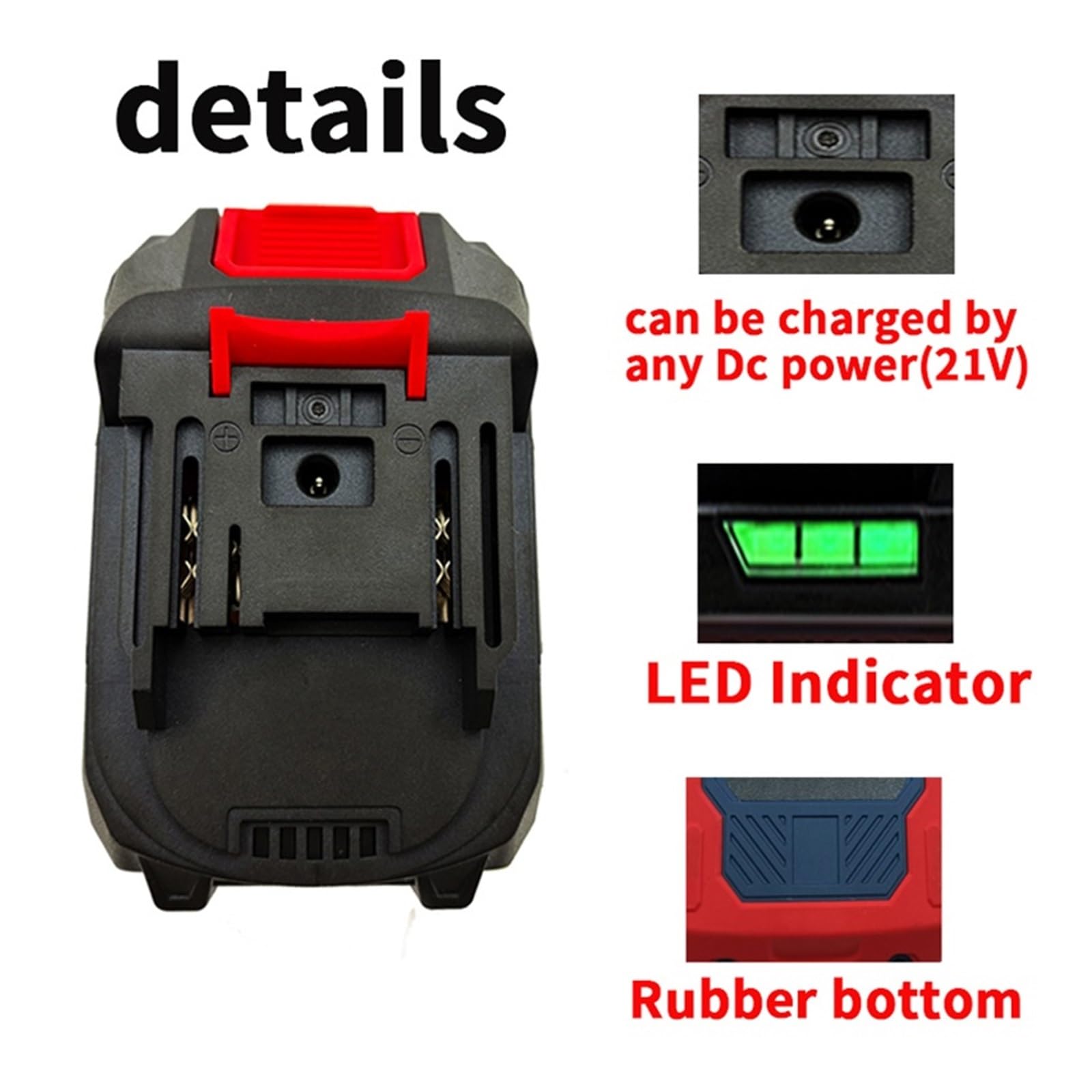 Compatible con Makita Herramientas eléctricas de 21 V y 12 Ah (batería de Iones de Litio de Repuesto BL1850/BL1840 for Destornilladores de 18 V con BMS).(1PCS-12.0AH)
