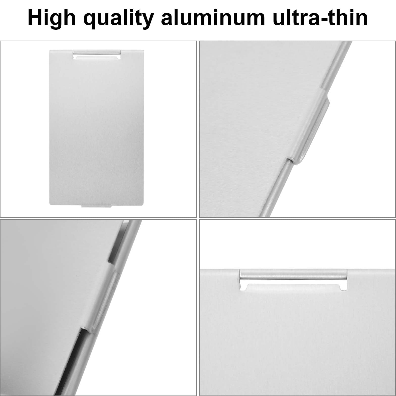 Colexy Specchio a Mano 10x7 cm Specchio Tascabile Specchio Cosmetico Portatile Specchietto Pieghevole Specchio Ultrasottile e Resistente Per Viaggi Ufficio Rasatura Campeggio e Trucco