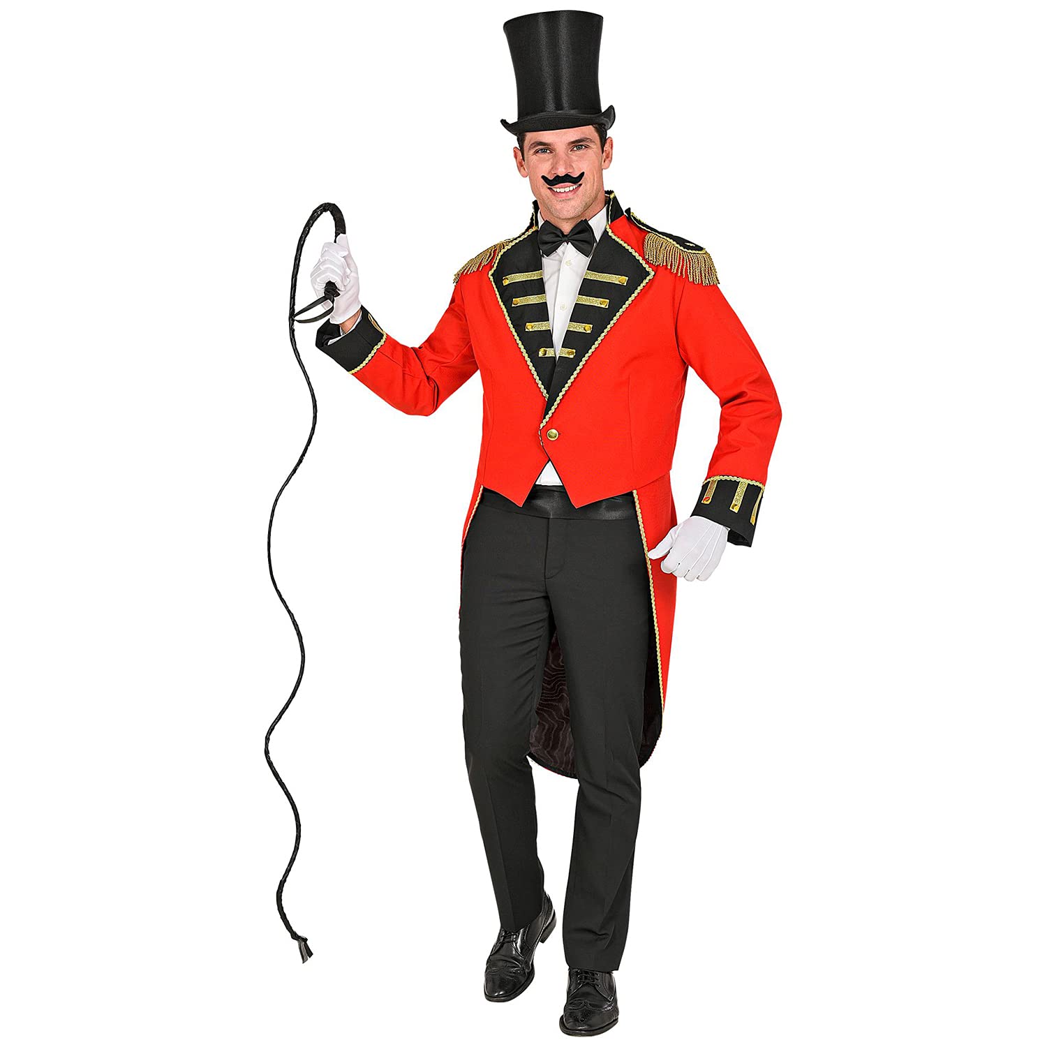 W WIDMANN MILANO Party Fashion - Frac da direttore di circo da uomo | Accessori per costumi da showman per Carnevale, feste a tema ed eventi circensi