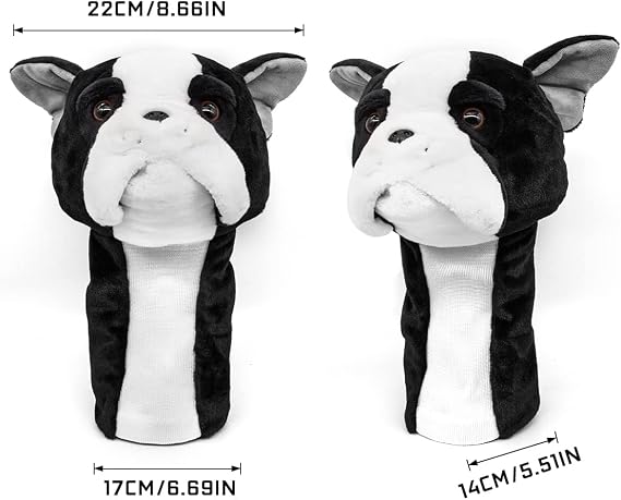 French Bulldog Golf Headcover, Lovely Animal Golf Club Cover for Drivers