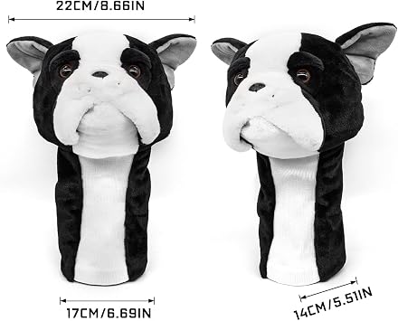 French Bulldog Golf Headcover, Lovely Animal Golf Club Cover for Drivers