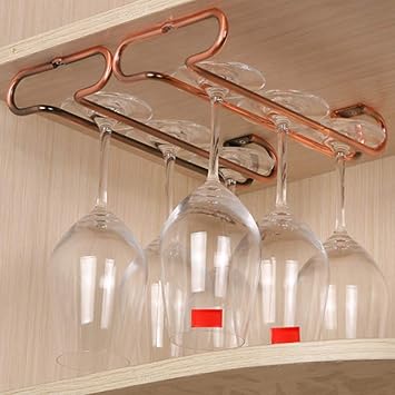 Amazon ワイングラスホルダー ワイングラスハンガー グラスハンガー ワイングラスハンガー 吊り下げ ネジ 収納 家庭 業務用 取り付け簡単 B 1列 グラスホルダー オンライン通販