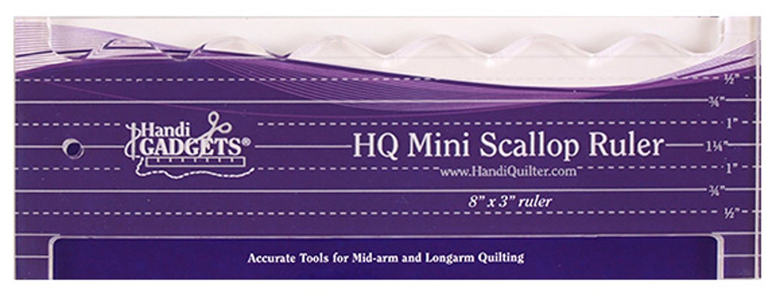 Handi gadgetsHQ Mini Scallop Ruler