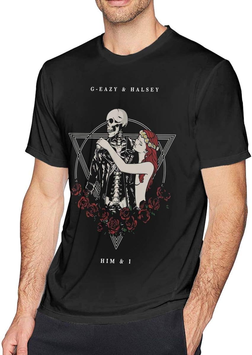 WSSM G-Eazy Halsey Him and I Men's Crewneck Short Sleeve T-Shirts Tees