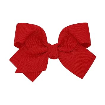 4 Inch Grosgrain Hair Bow for Girls Red