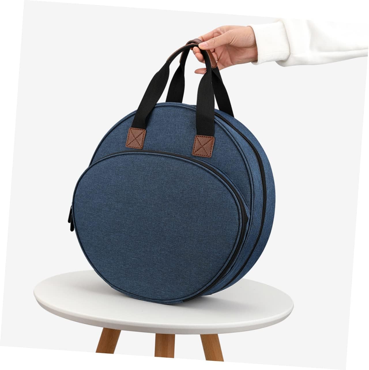 DOITOOL 1pc Embroidery Tools Tote Bag Embroidery Floss Storage Pouch Measuring Tape Scissors Compartment Organizer for Crochet