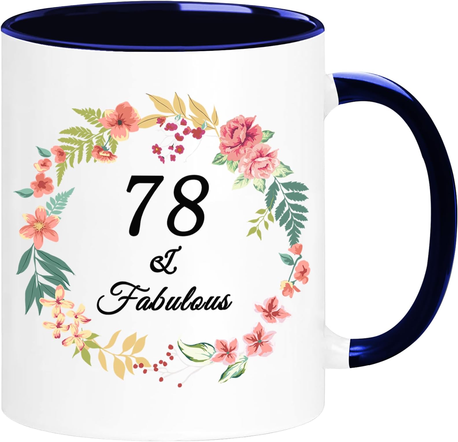 WOSIWULA 78th Birthday Mug, Turning 78 Year Old Gift, 1948 Vintage Coffee Cup, 78th Birthday Gift Idea for Her Women Mom Wife Aunt Sister Grandma Friends, Gift Box Packaging, 11oz