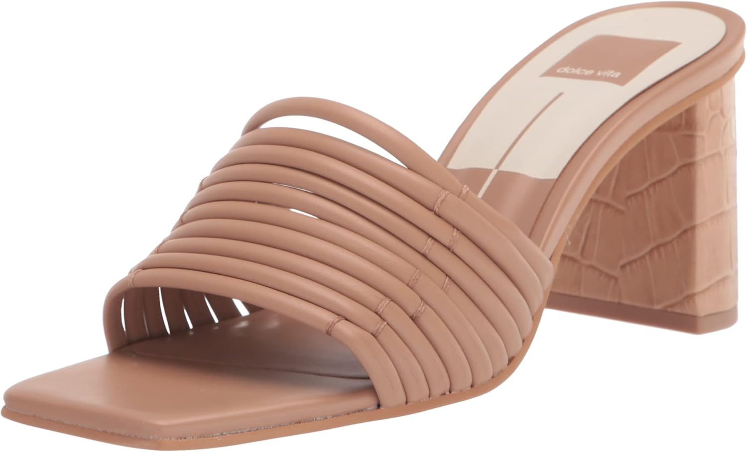Dolce Vita Women's PRIANA Heeled Sandal, Cafe Stella, 6
