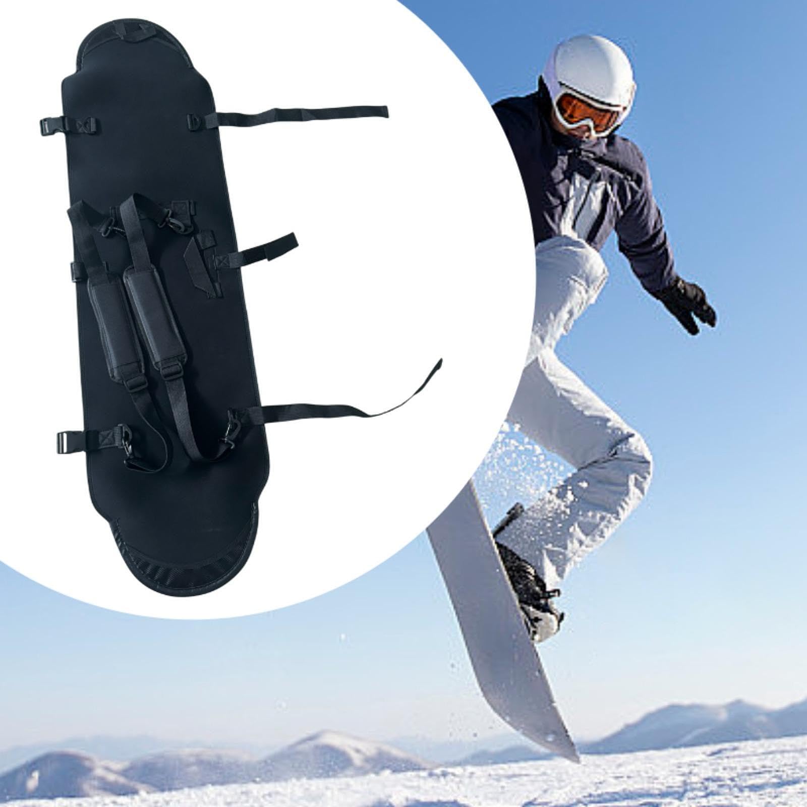 Housse de Snowboard Étui de Rangement Organisateur Protection Antichoc Sac à Bandoulière Rembourrée Waterproof Portable Adaptée pour Ski Sports