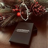 Vista 5 de LaserGram Personalized Glass Christmas Ornament, World's Greatest Sister, Custom Laser Engraved Gift Idea (Rectangle Shape)