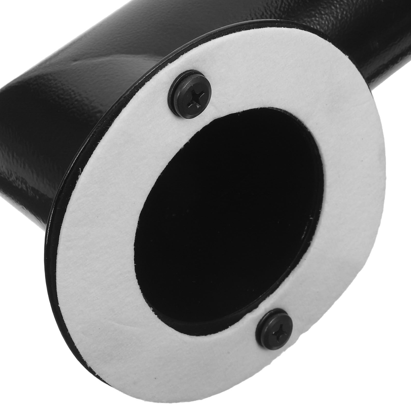 SHINEOFI Sistema di Scarico in Acciaio al Carbonio per Pellet Barbecue con Guarnizione e Viti, Stufa Fumante Robusto e Facile da Installare per Barbecue da Esterno e Patio